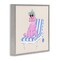Stupell Industries Trendy Poodle Lounge Chair Framed Giclee, design by Krissy Mast